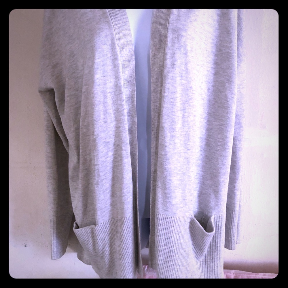 Light grey oversized cardigan